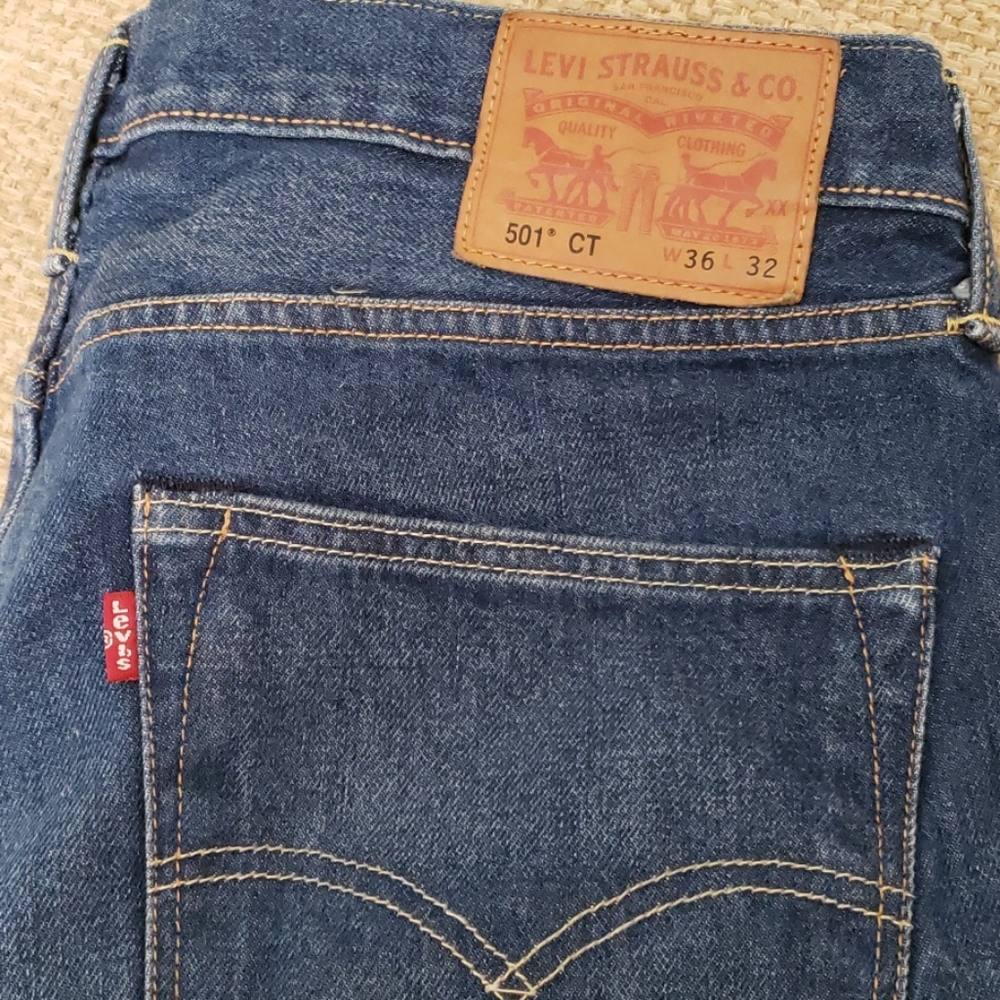 Mens 501 CT Jeans 36 x 32